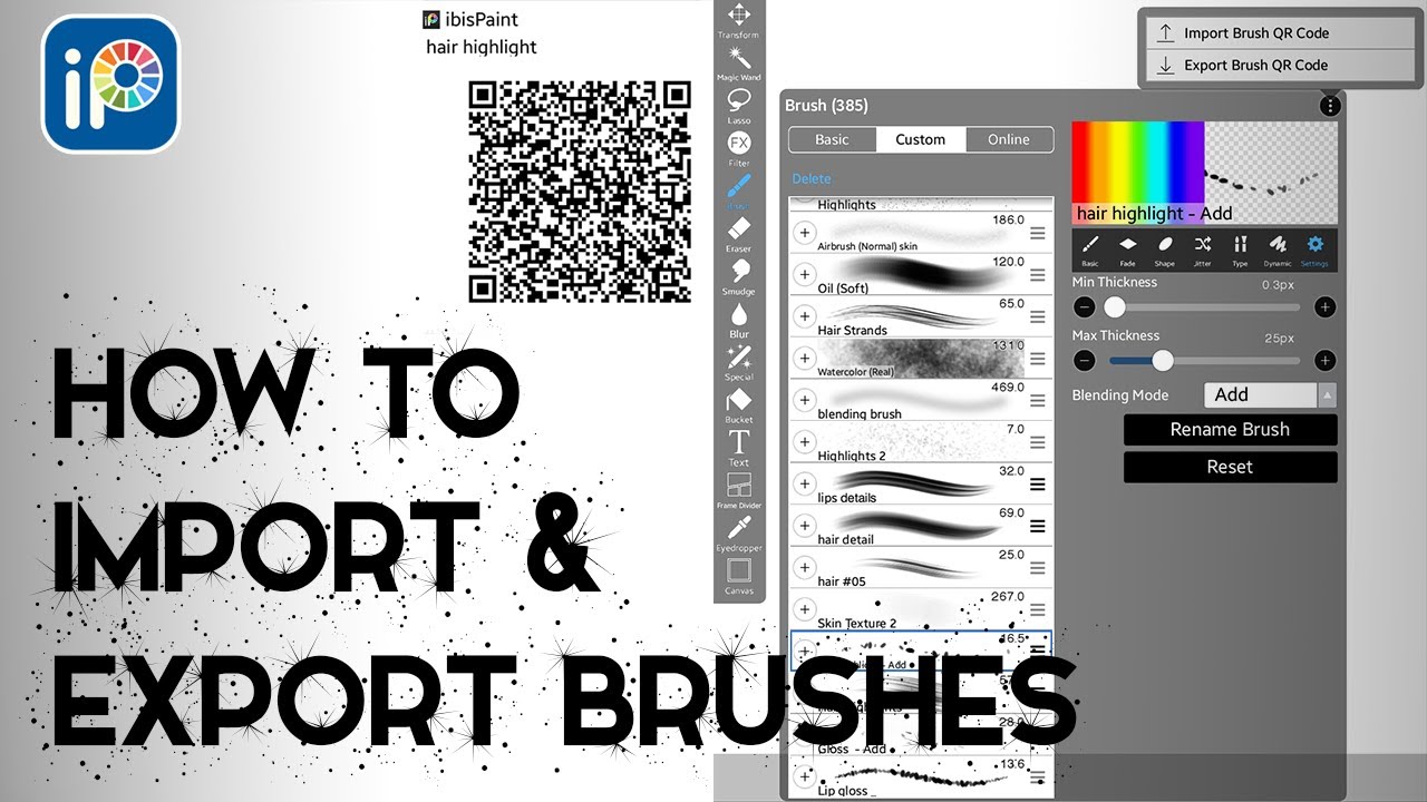 Import New Brushes in Ibis Paint X